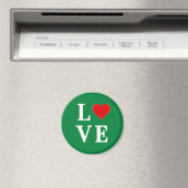 Aimant Green LOVE Classic Retro (In Situ (Lave-vaisselle))
