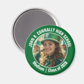 Aimant Green Marching Band Photo High School Spirit (Recto/Verso)