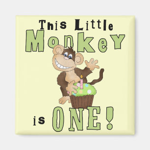 Aimant Green Party Singe 1er Anniversaire Tshirts et cade