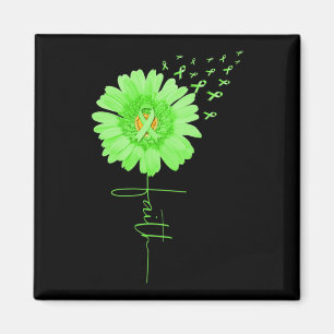 Aimant Green Ribbon Daisy Faith Sensibilisation à la sant