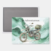 Aimant Green Wave Motorcycle Be Adventurous (Recto/Verso)