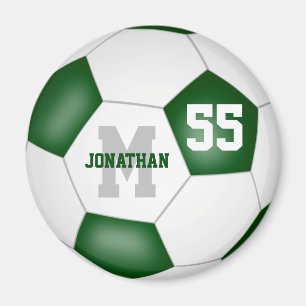 Aimant green white school couleurs cadeaux de l'équipe de