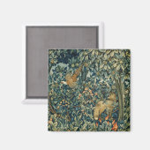 Aimant GREENERY, FOREST ANIMALS Pheasant, Fox, Green Flor (Recto/Verso)