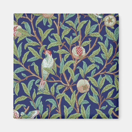 Aimant Grenade et Petit Oiseau, William Morris (Devant)