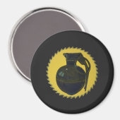 Aimant Grenade verte (Recto/Verso)