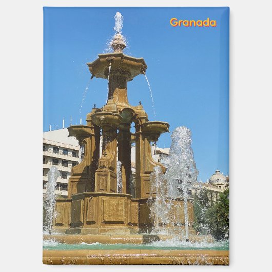 Aimant Grenade ville d'Espagne, voyage (Recto)