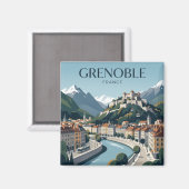 Aimant Grenoble France (Recto/Verso)