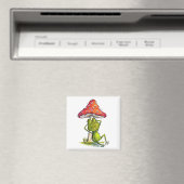 Aimant Grenouille à couchage lunaire sous un champignon (In Situ (Lave-vaisselle))