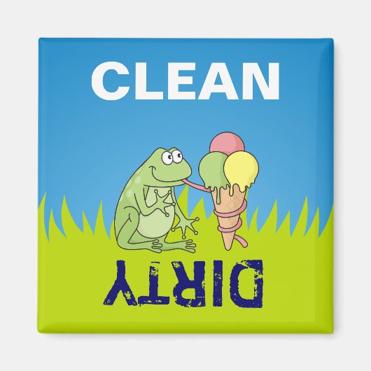 Aimant Grenouille à crème glacée (Devant)