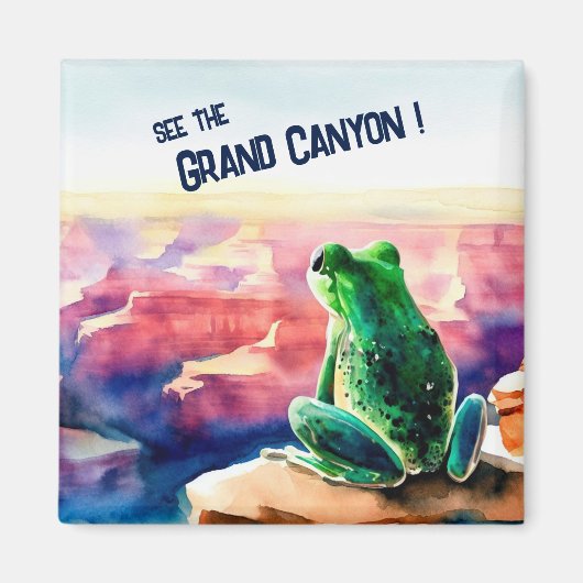 Aimant Grenouille au souvenir du Grand Canyon (Devant)