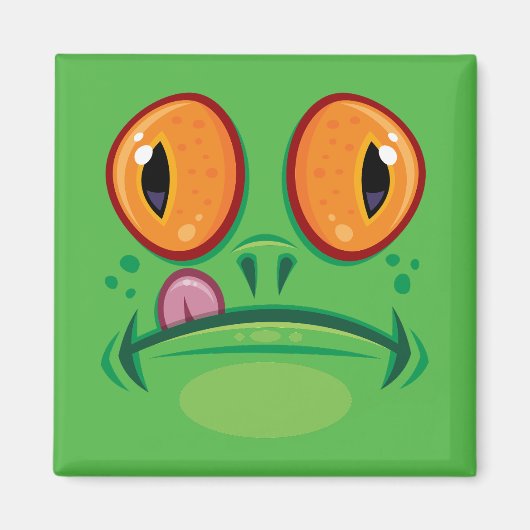 Aimant Grenouille avec dessin sur la langue (Devant)