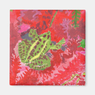 Aimant Grenouille dans l'aimant rouge de marais
