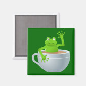 Aimant Grenouille dans un thé (Recto/Verso)