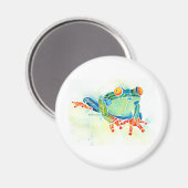 Aimant Grenouille d'arbre vert lunaire (Recto/Verso)