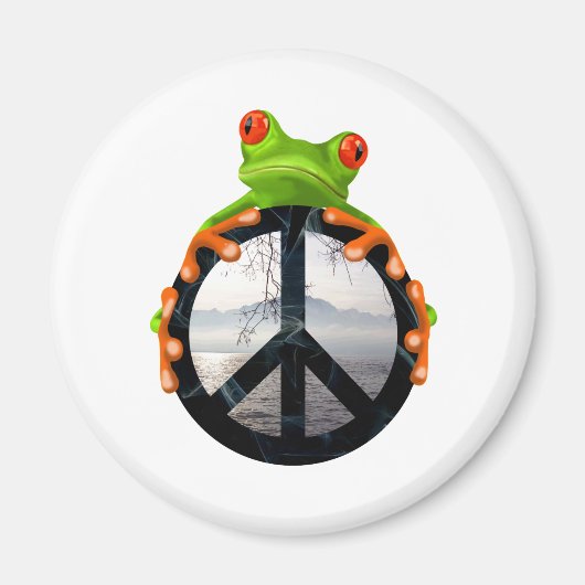 Aimant grenouille de paix1 (Devant)
