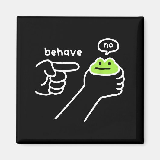 Aimant Grenouille malhonnête Mème de grenouille drôle Se (Devant)