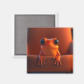 Aimant Grenouille orange (Recto/Verso)