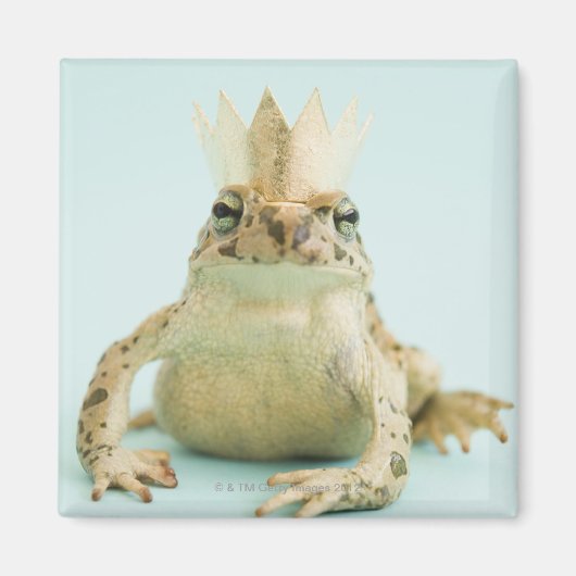 Aimant Grenouille portant la couronne (Devant)
