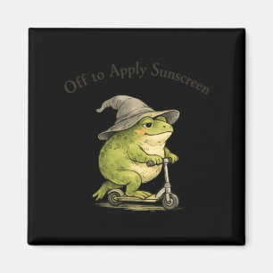 Aimant Grenouille pour appliquer la crème solaire drôle m