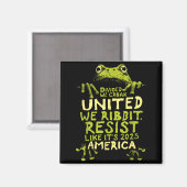 Aimant Grenouille Résiste Mignon Drôle  (Recto/Verso)