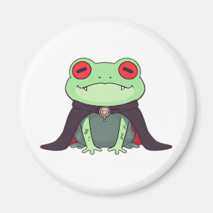 Aimant Grenouille Vampire Mignonne Cape d'Halloween