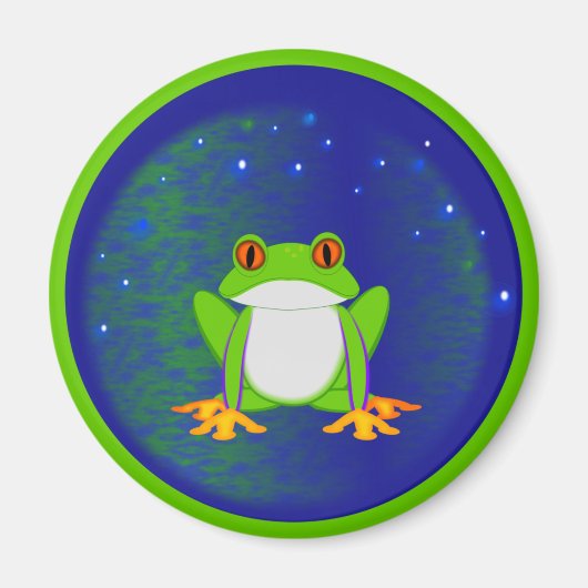 Aimant Grenouille verte (Devant)