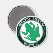 Aimant Grenouille verte du Wisconsin (Recto/Verso)