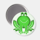 Aimant Grenouille verte mignonne (Recto/Verso)