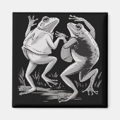 Aimant Grenouilles dansantes Toad Goblincore Dark Academi (Devant)