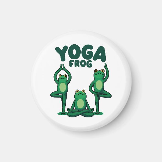 Aimant Grenouilles de yoga (Devant)