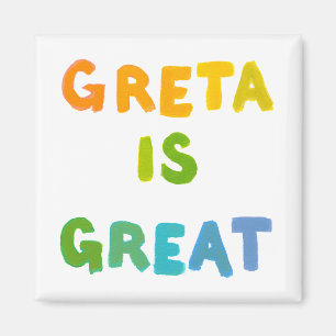 Aimant Greta est art heureux de grands cadeaux nommés