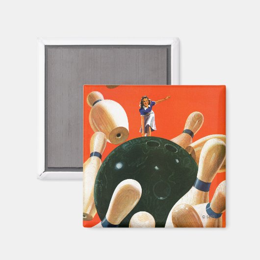 Aimant Grève de Bowling (Recto/Verso)