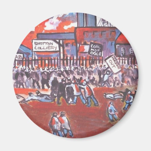 AIMANT GRÈVE DES MINEURS DE CHARBON CIRCA 1984 (Devant)