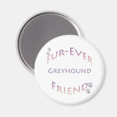 Aimant Greyhound Furever (Recto/Verso)