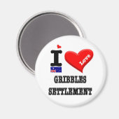 Aimant GRIBBLES SETTLEMENT - I Love (Recto/Verso)