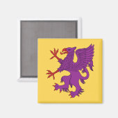 Aimant Griffin Rampant Purpure (Recto/Verso)