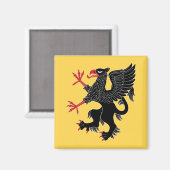 Aimant Griffin Rampant Sable (Recto/Verso)