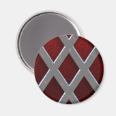 Aimant Grille d'acier sur la lave (Recto/Verso)