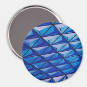 Aimant grille d'angle bleu (Recto/Verso)