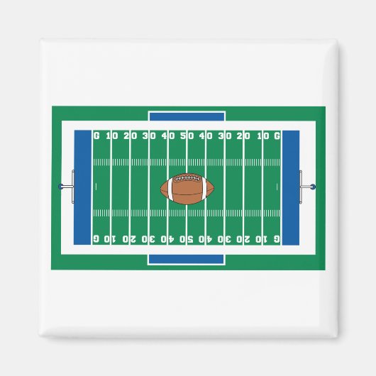 Aimant grille fer terrain de football (Devant)