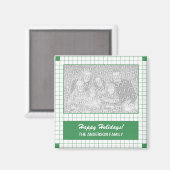 Aimant Grille verte (Recto/Verso)