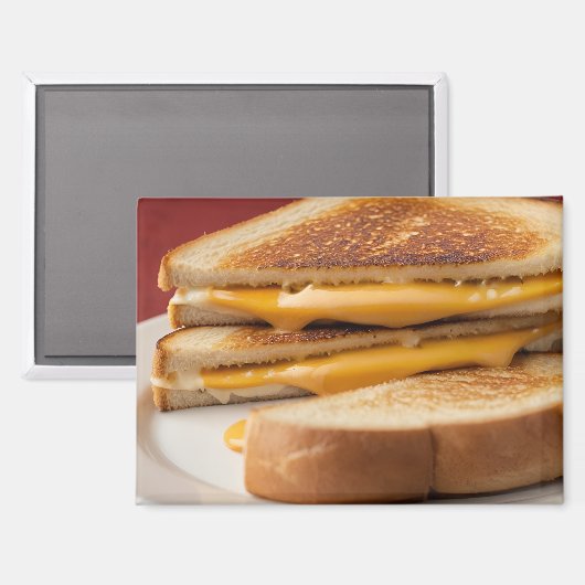Aimant Grilled Cheese Sandwich (Recto/Verso)