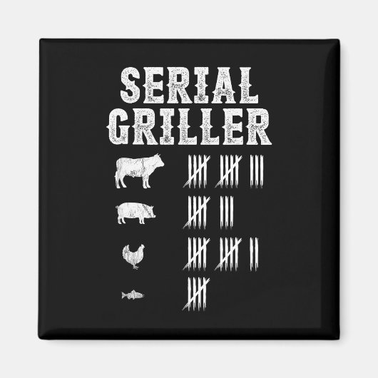 Aimant Griller série Funny Grill Grill Bbq Master Fun (Devant)