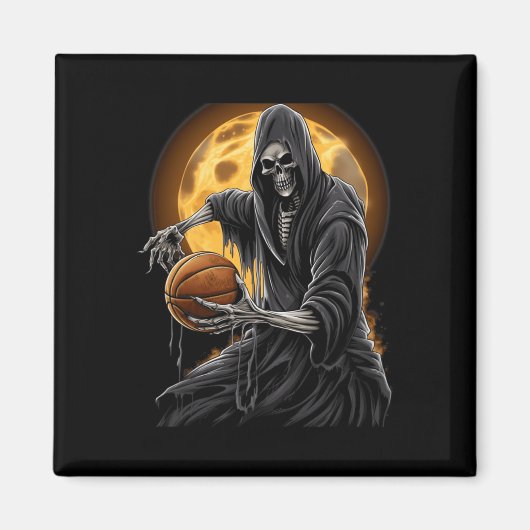 Aimant Grim Reaper Jouer Basketball Tee - shirts graphiqu (Devant)