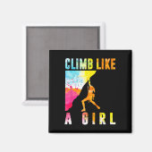 Aimant Grimpe comme une fille qui grimpe (Recto/Verso)