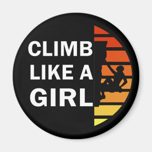 Aimant Grimper comme une femme escalade rock