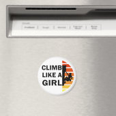 Aimant Grimper comme une femme escalade rock (In Situ (Lave-vaisselle))