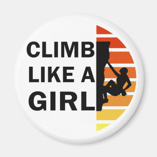 Aimant Grimper comme une femme escalade rock