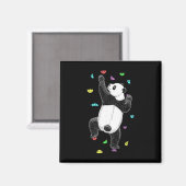 Aimant Grimpeur sur mur d'escalade intérieur Panda ours d (Recto/Verso)