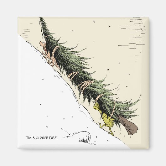 Aimant Grinch & Max Return the Christmas Tree (Devant)